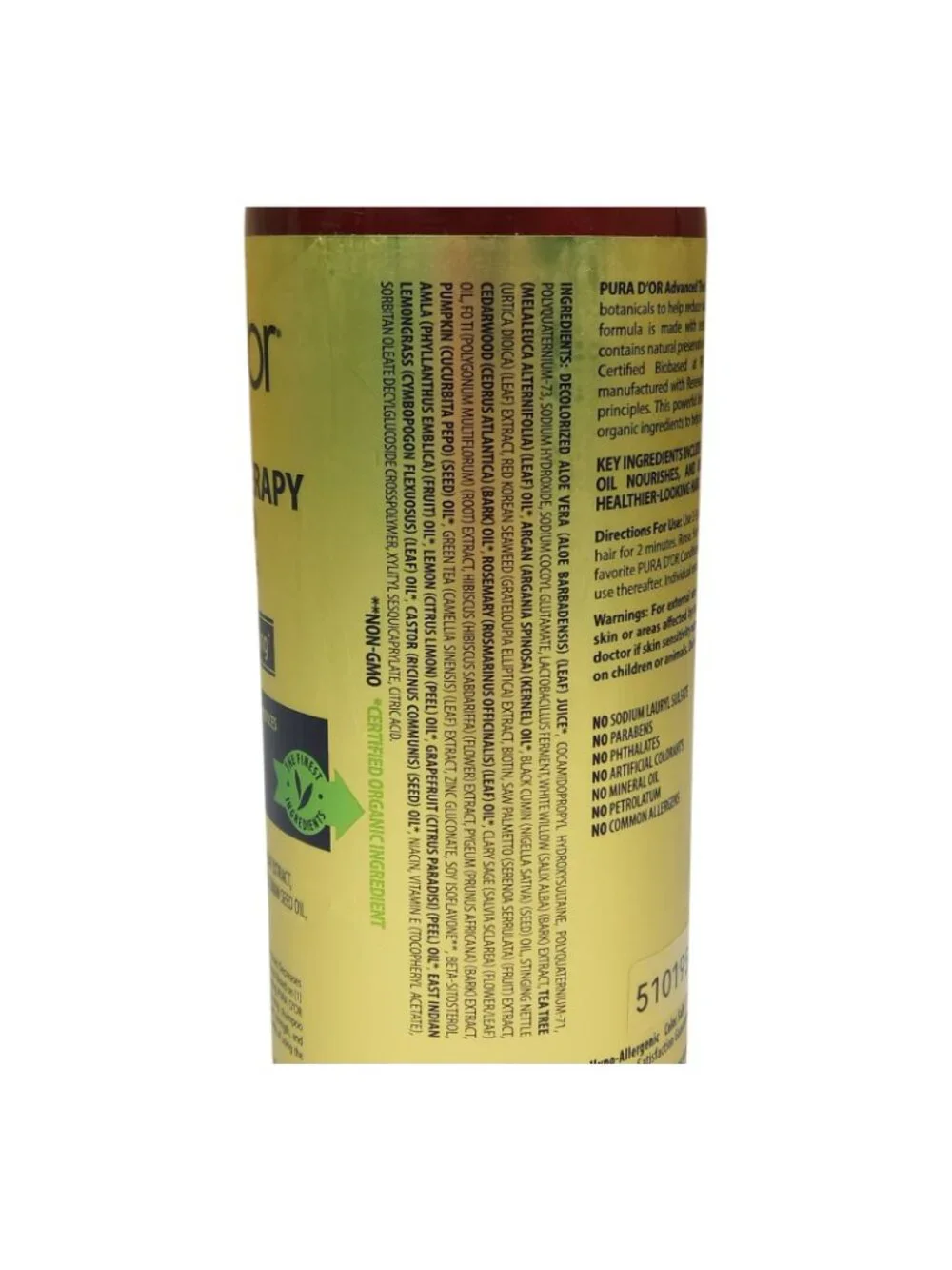 Pura Dor Advanced Shampoo Jumbo 33.8 oz Reduces Hair Thinning Volumizes